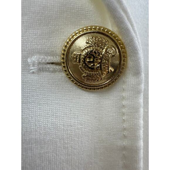 Joie White Sleeveless Blazer Vest with Gold Buttons – Size M – NWT - Picture 2 of 6